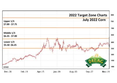 Target Zone Chart for Corn-2022