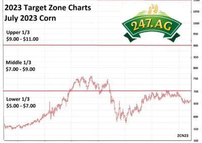 Target Zone Chart for Corn-2023